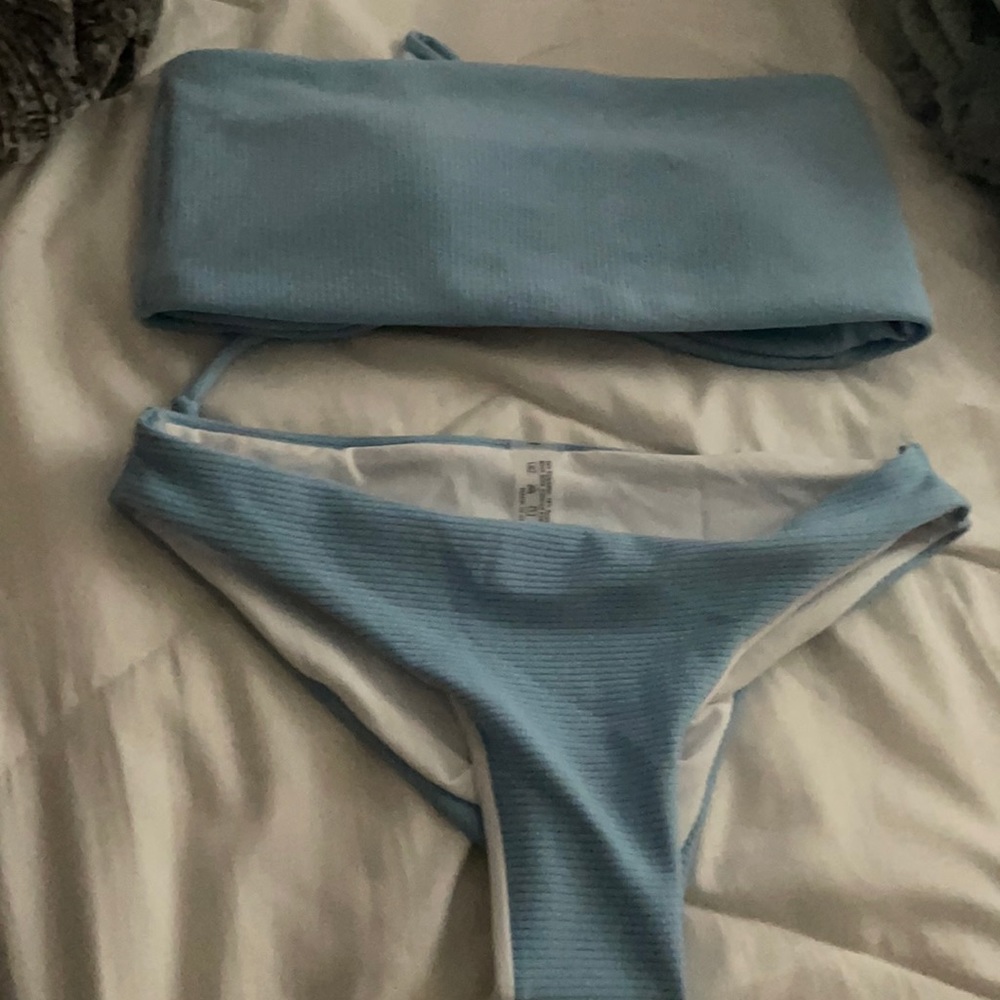brand new blue bikini set